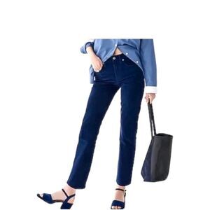 J Crew Vintage Wash stretch navy blue corduroy jeans Women's Size 8
